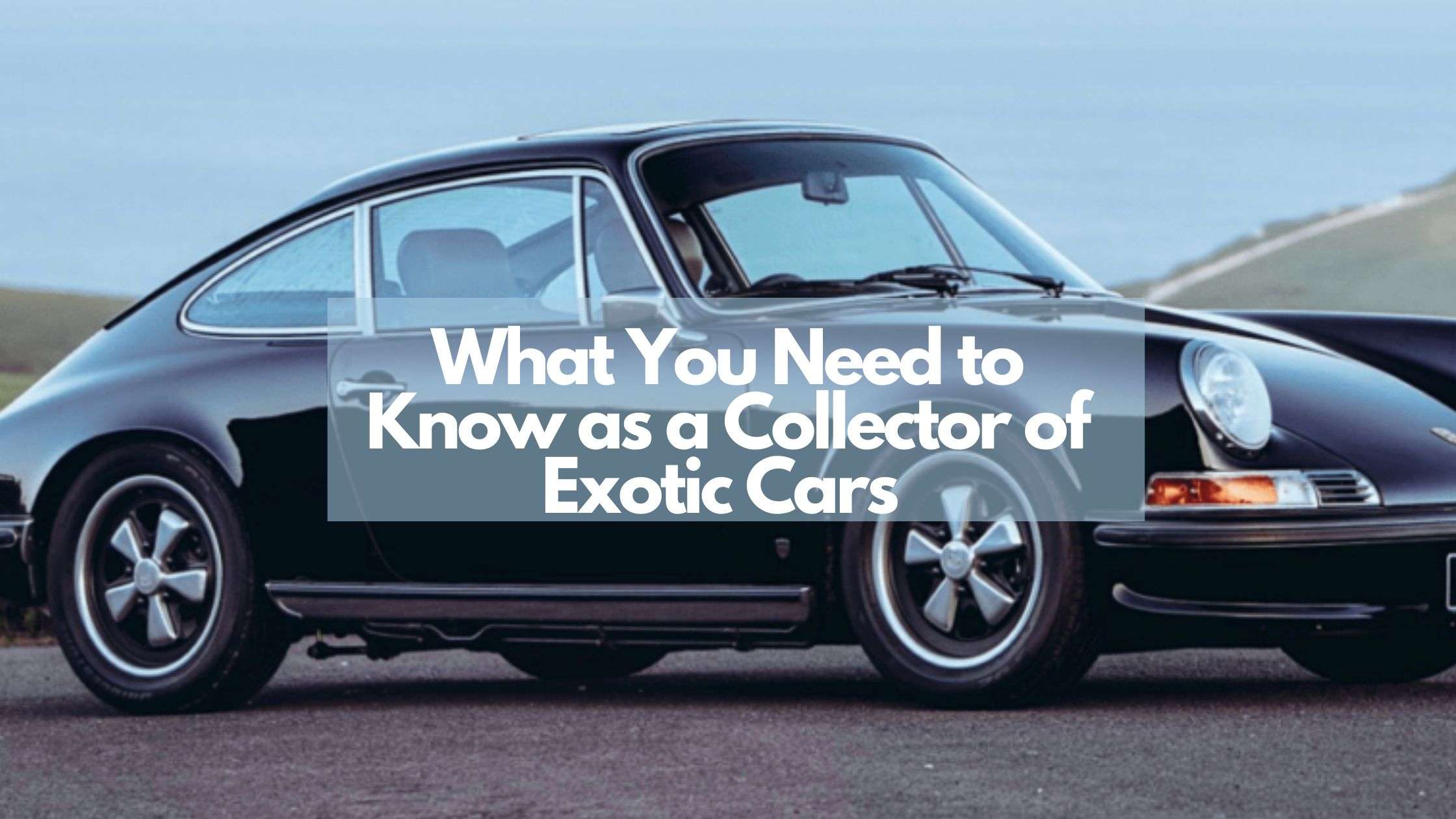 What You Need to Know as a Collector of Exotic Cars
